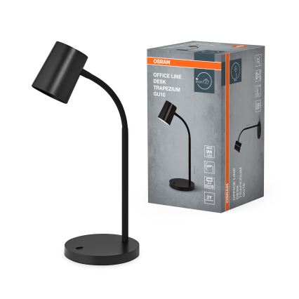 Osram - Lampe de bureau DESK LINE 1xGU10/9W/230V noire