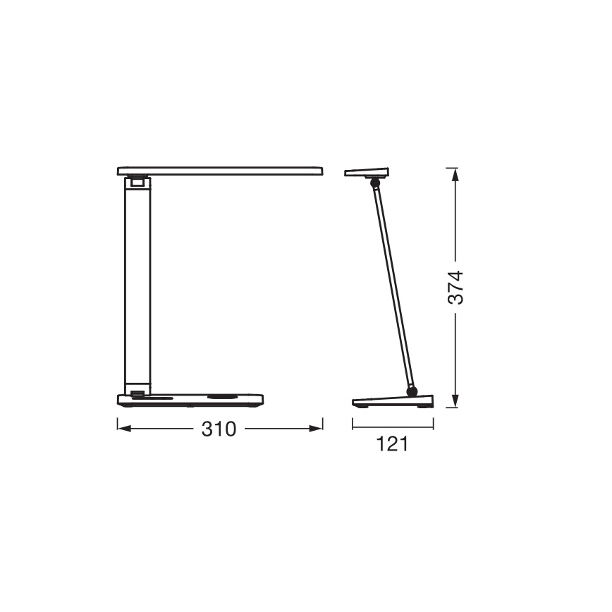 Osram - Lampe de bureau LED dimmable OFFICE LINE LED/17W/230V 3000/4000/6500K noire