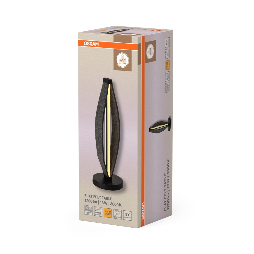 Osram - Lampe de bureau LED DECOR FLAT LED/13W/230V grise