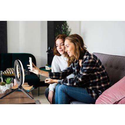 Osram - Lampe de bureau LED dimmable avec trépied et support pour vlogging LED/5,5W/USB 3000-6500K 210 mAh