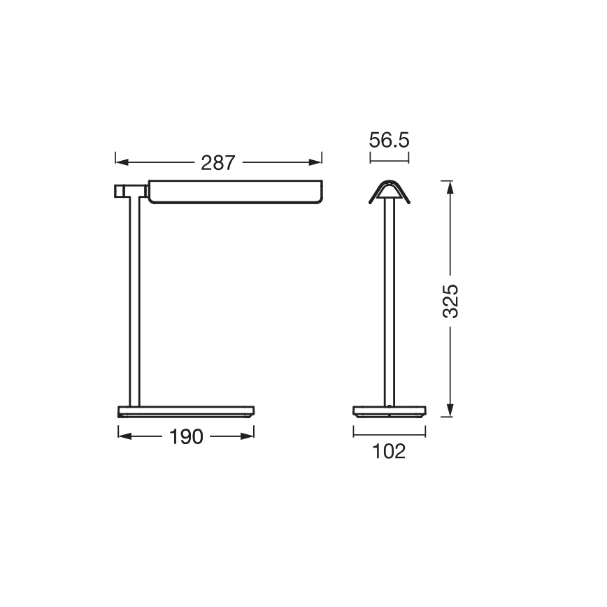 Osram - lampe de bureau LED dimmable OFFICE LINE LED/19W/230V 3000/4000/6500K noire
