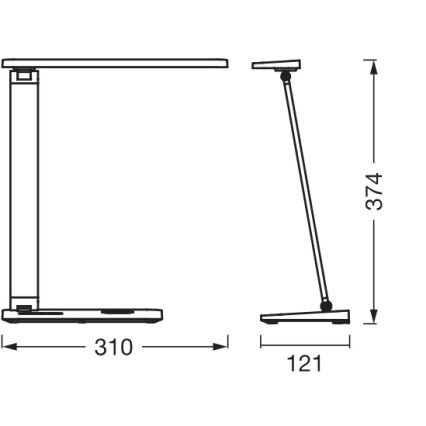 Osram - Lampe LED de bureau dimmable OFFICE LINE LED/7W/230V 3000/4000/6500K noire