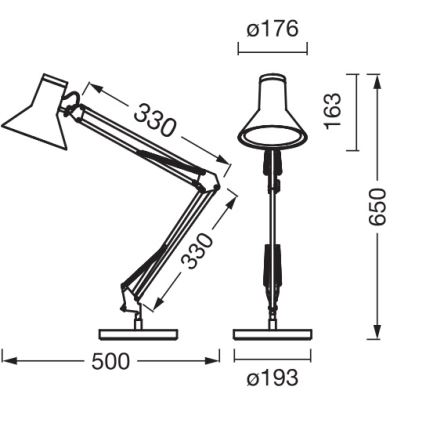 Osram - Lampe de bureau LED dimmable OFFICE LINE LED/9W/230V 3000K noire
