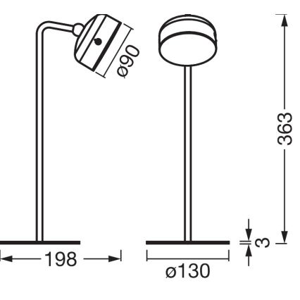 Osram - Lampe de bureau LED rechargeable à intensité variable 3 en 1 DECOR HELPER LED/1,8W/5V blanche