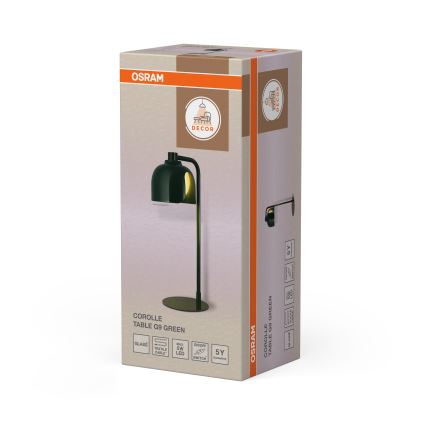 Osram - Lampe de table DECOR COROLLE 1xG9/20W/230V verte