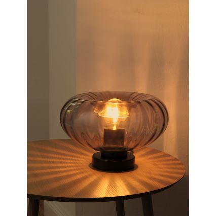 Osram - Lampe de table DECOR SMOKE 1xE27/12W/230V noir/gris fumé
