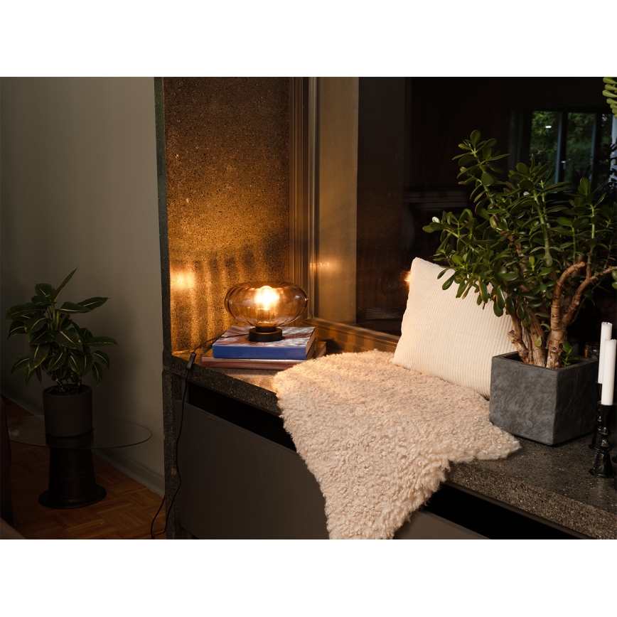 Osram - Lampe de table DECOR SMOKE 1xE27/12W/230V noir/gris fumé