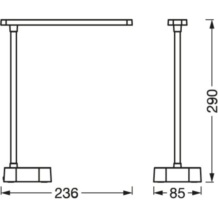 Osram - Lampe de table tactile LED dimmable PANAN LED/5,2W/5V 1200 mAh CRI 90