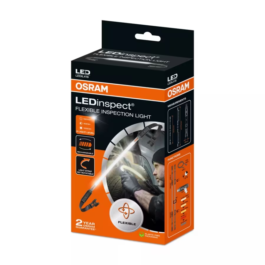 Osram - Lampe d'inspection LED à intensité réglable pour voiture LEDINSPECT INSPECTION LIGHT LED/10W/3,7V 2200 mAh