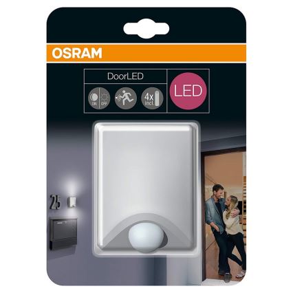 Osram - Lampe d'orientation LED avec détecteur DOORLED LED/1,1W/4xAA IP54