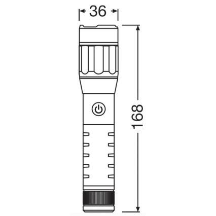 Osram - Lampe torche rechargeable à intensité réglable LEDINSPECT PRO TORCH 500 LED/6W/3,7V 2200 mAh IP44