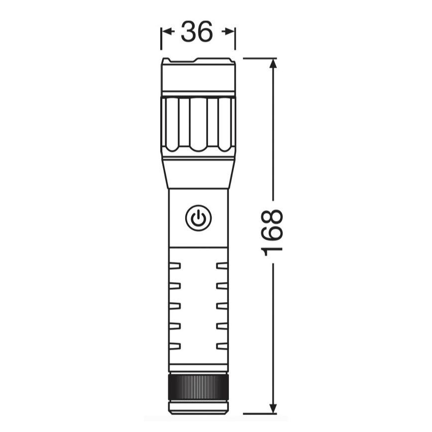 Osram - Lampe torche rechargeable à intensité réglable LEDINSPECT PRO TORCH 500 LED/6W/3,7V 2200 mAh IP44