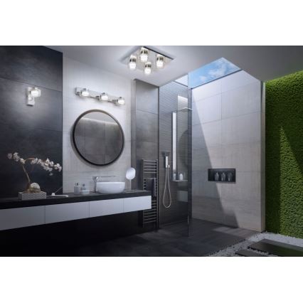 Osram - Applique murale LED pour salle de bains ORBIS FLAME 2xLED/5,5W/230V 3000/4000K IP44 chrome brillant