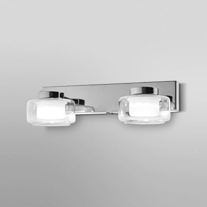 Osram - Applique murale LED pour salle de bains ORBIS FLAME 2xLED/5,5W/230V 3000/4000K IP44 chrome brillant