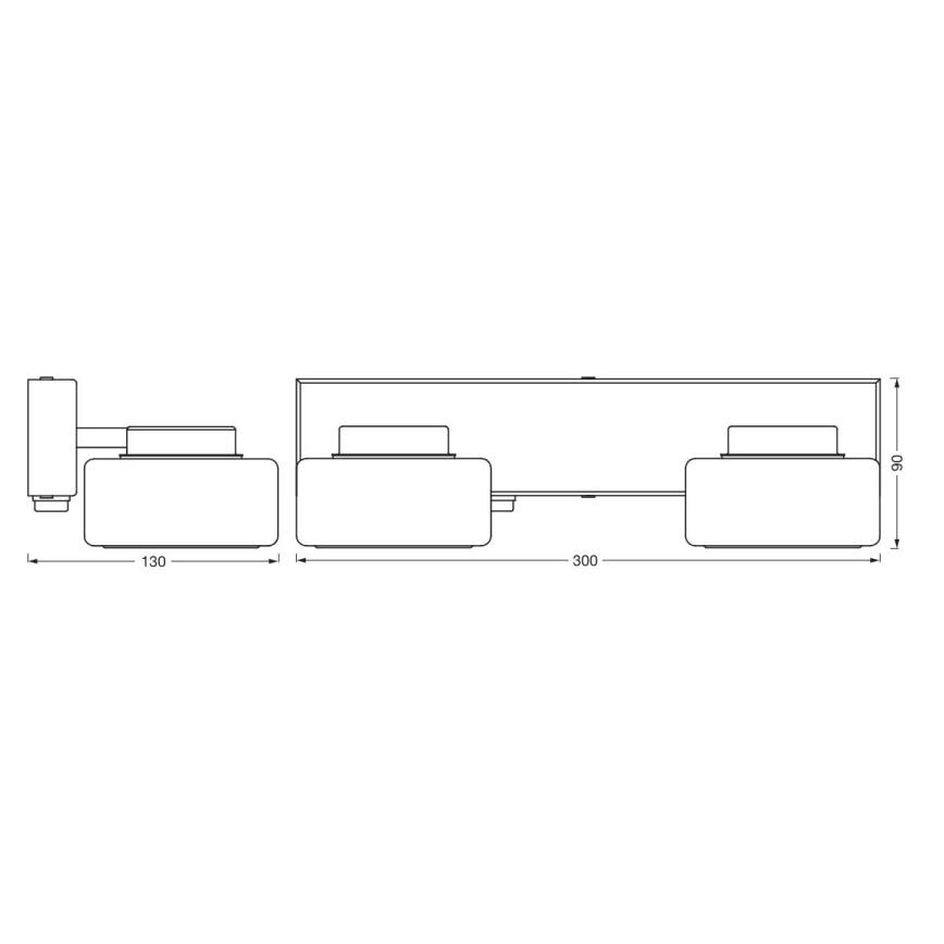 Osram - Applique murale LED pour salle de bains ORBIS FLAME 2xLED/5,5W/230V 3000/4000K IP44 chrome brillant