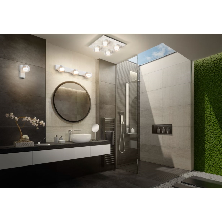 Osram - Applique murale LED pour salle de bains ORBIS FLAME LED/5,5W/230V 3000/4000K IP44 blanche
