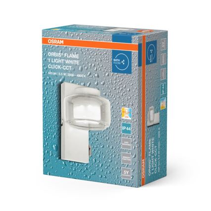 Osram - Applique murale LED pour salle de bains ORBIS FLAME LED/5,5W/230V 3000/4000K IP44 blanche