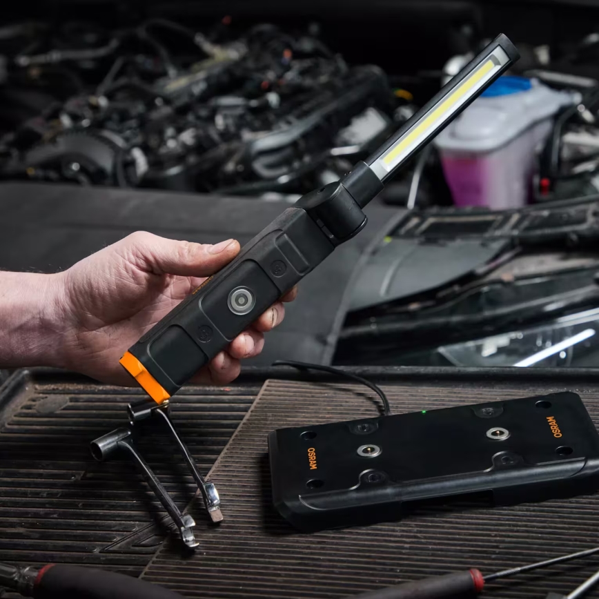 Osram - Lampe d'inspection LED rechargeable dimmable LEDINSPECT WIRE-FREE SLIM 600 LED/5W/3,7V IP54 2600 mAh