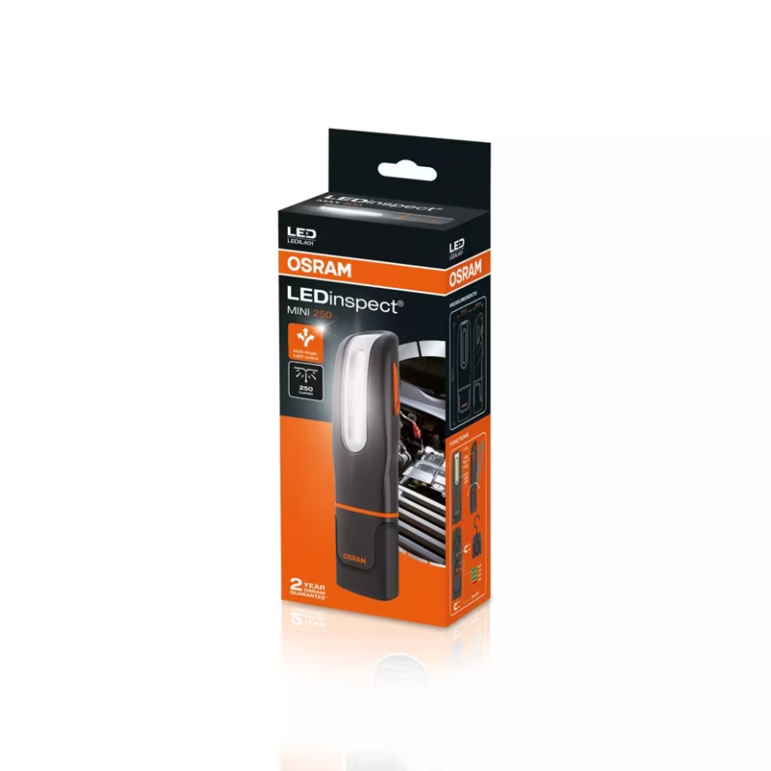 Osram - Lampe torche LED rechargeable à intensité variable LEDINSPECT MINI250 LED/7W/3,7V IP65 2000 mAh