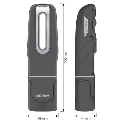 Osram - Lampe torche LED rechargeable à intensité variable LEDINSPECT MINI250 LED/7W/3,7V IP65 2000 mAh