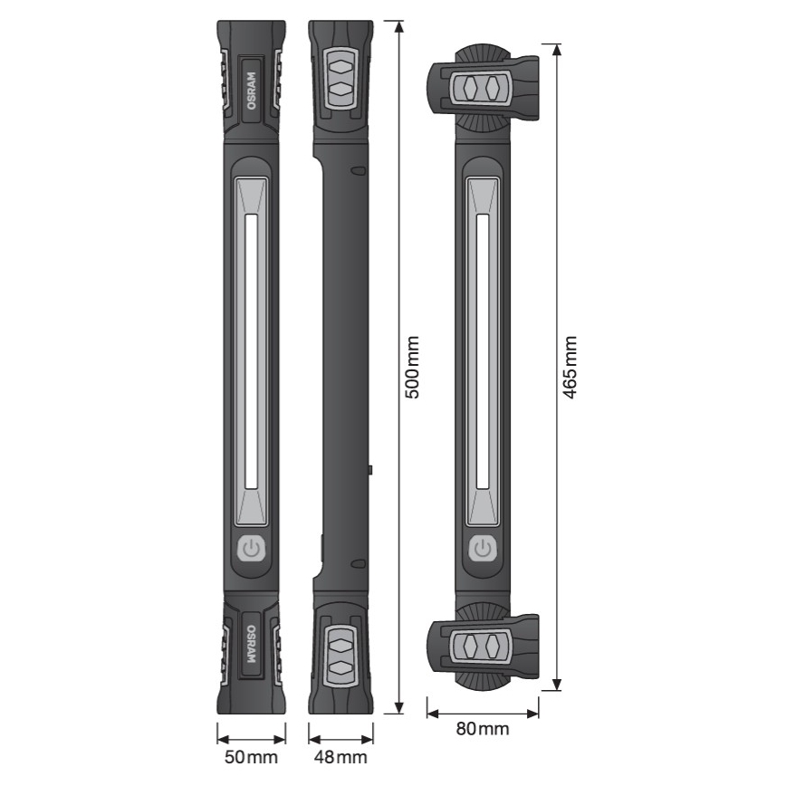 Osram - Lampe torche LED rechargeable à intensité réglable LEDINSPECT UTILITY1000 LED/19W/7,4V 2600 mAh