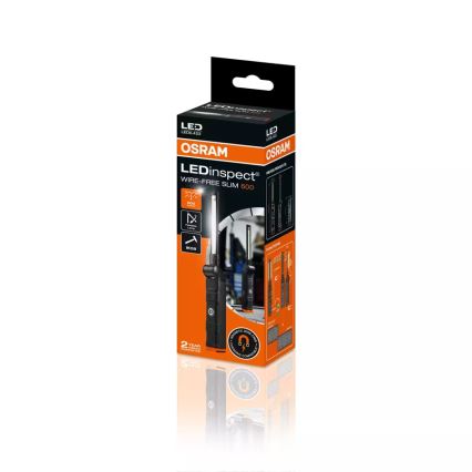 Osram - Lampe torche LED rechargeable à intensité réglable LEDINSPECT WIRE-FREE SLIM 600 LED/5W/3,7V IP54