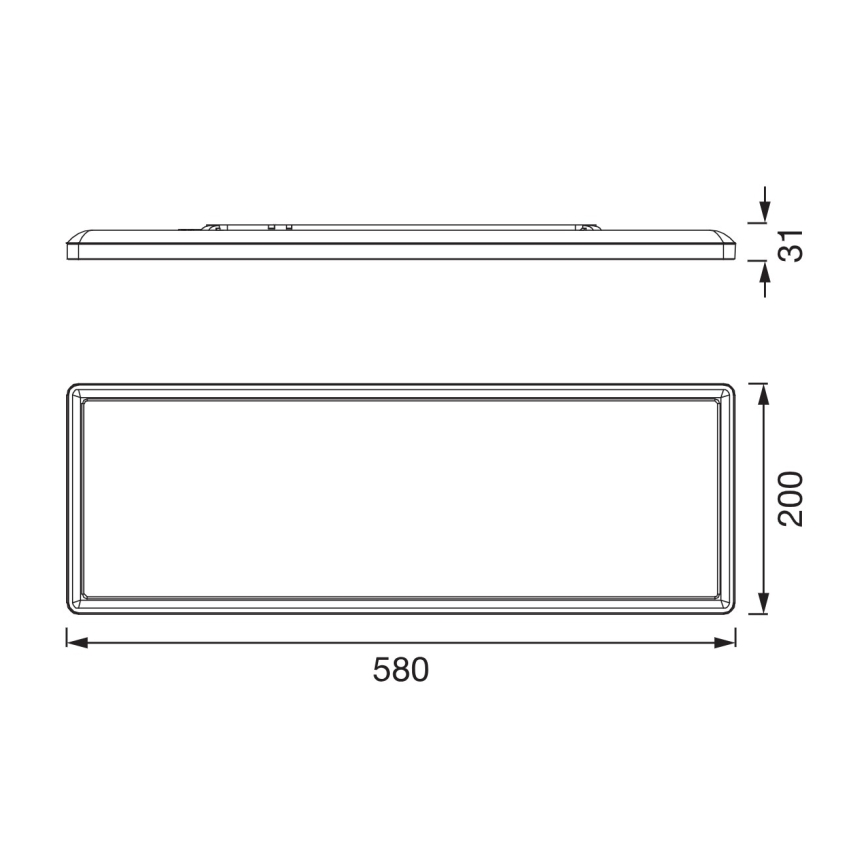 Osram - Plafonnier LED dimmable pour salle de bains PLANON EASYFIX LED/24W/230V 2600-6000K 20x58 cm IP54 blanc + télécommande