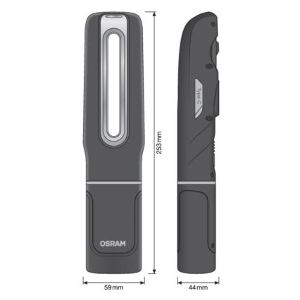 Osram - Lampe torche LED rechargeable à intensité réglable LEDINSPECT MAX500 LED/16W/3,7V IP65 4500 mAh