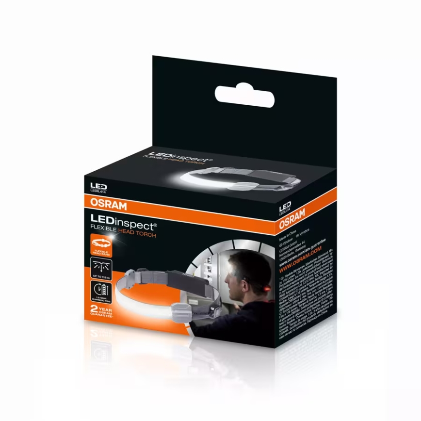 Osram - Lampe frontale LED rechargeable à intensité réglable LEDINSPECT LED/3W/3,7V IP42 1000 mAh