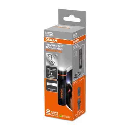 Osram - Lampe de poche LED à intensité variable LEDINSPECT TORCH 450 ESSENTIAL LED/6W/3xAAA IP44