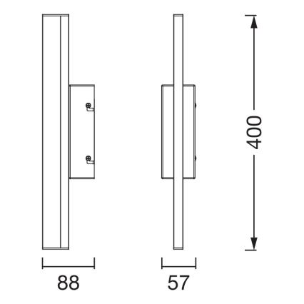 Osram - Éclairage LED tactile et dimmable pour miroir de salle de bains ORBIS MIRROR LED/6,8W/230V 40 cm 3000/4000K IP44 beige