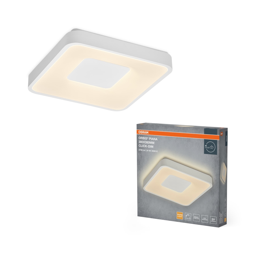 Osram - LED Plafonnier dimmable ORBIS PIANA LED/24W/230V 38x38 cm blanc