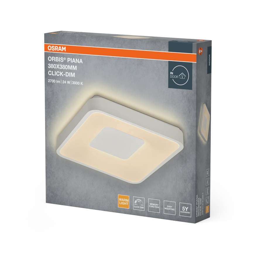 Osram - LED Plafonnier dimmable ORBIS PIANA LED/24W/230V 38x38 cm blanc