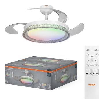 Osram - LED RGB Plafonnier dimmable avec ventilateur CIERZO LED/35W/230V 3000-6500K + télécommande