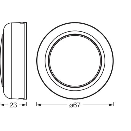 Osram - Lampe d'orientation tactile dimmable LED RGBW SMART+ DOT-IT LED/0,5W/3,7V 300 mAh