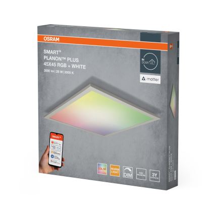 Osram - Plafonnier LED RGBW dimmable SMART+ PLANON LED/28W/230V 45x45 cm Wi-Fi