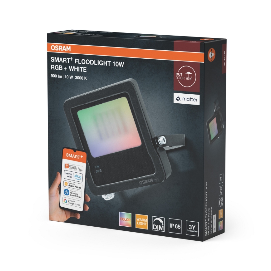 Osram - Projecteur LED RGBW dimmable SMART+ FLOODLIGHT LED/10W/230V IP65 Wi-Fi
