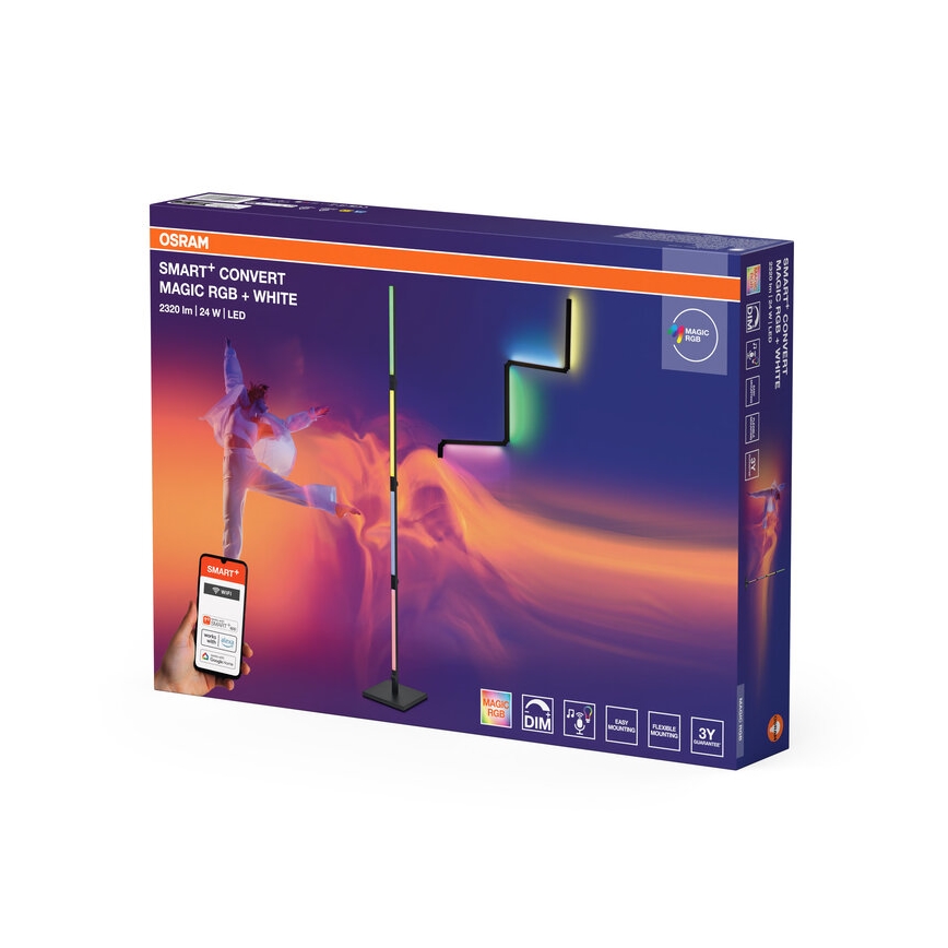Osram - Lampadaire LED RGBW dimmable 2 en 1 SMART+ MAGIC LED/24W/230V Wi-Fi