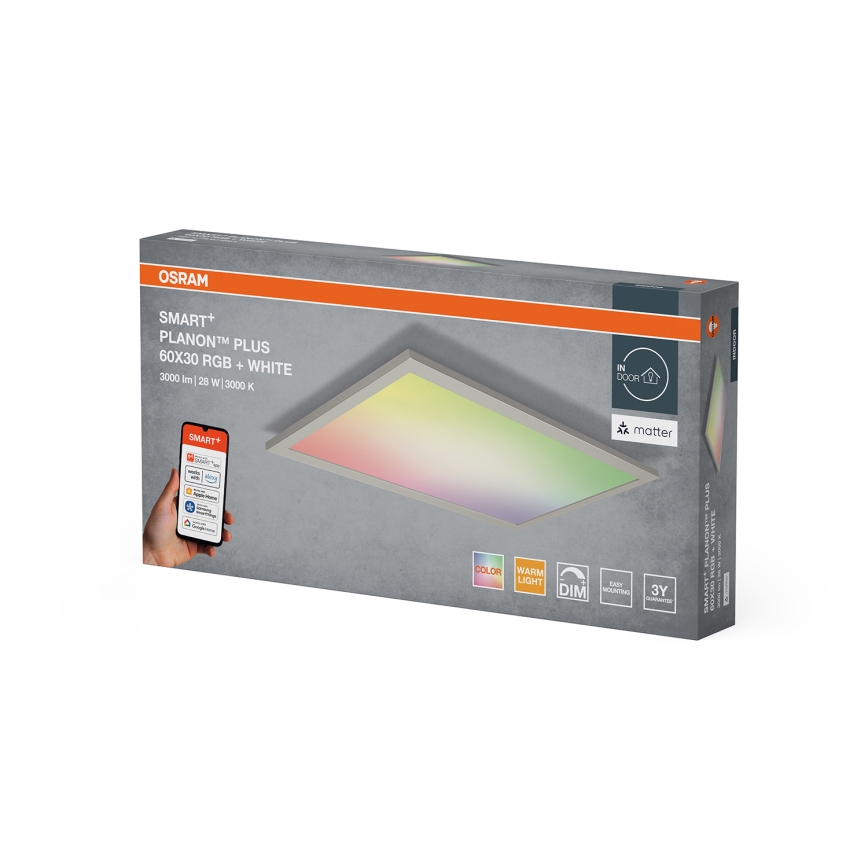 Osram -LED RGBW Plafonnier dimmable SMART+ PLANON LED/28W/230V 60x30 cm Wi-Fi