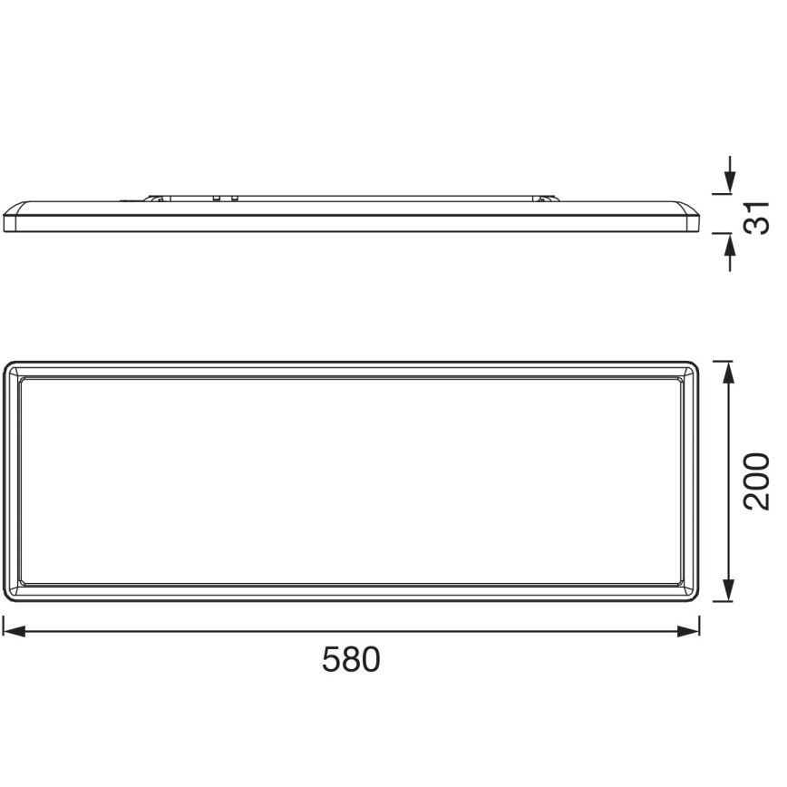 Osram - Plafonnier LED RGBW dimmable SMART+ PLANON LED/30W/230V 2800-6500K 58x20 cm Wi-Fi IP54 blanc