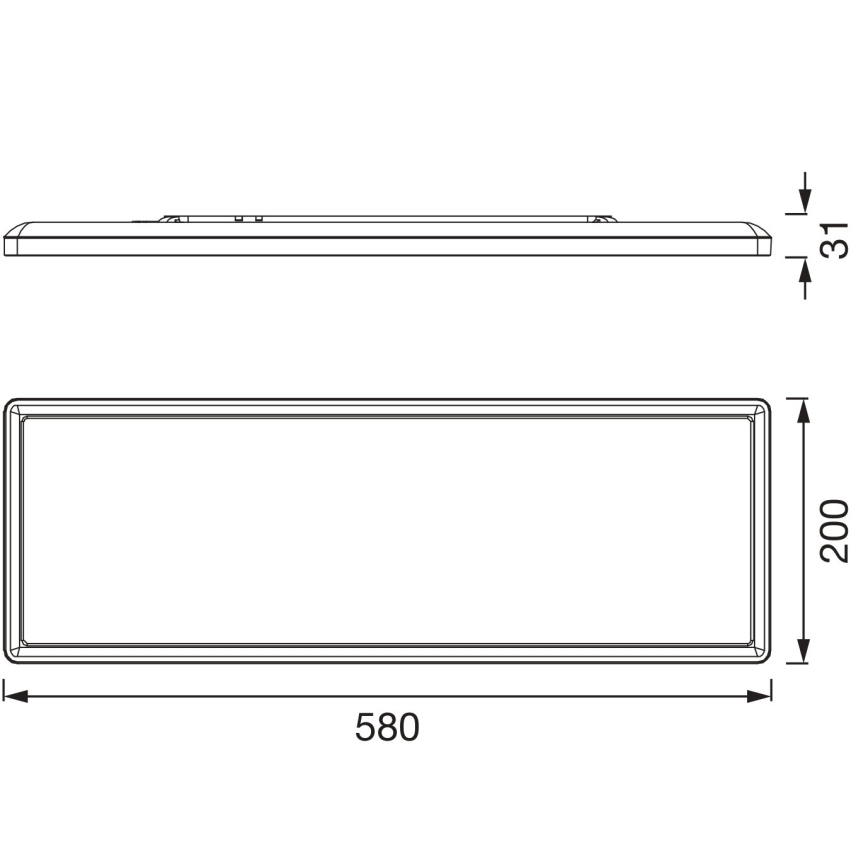Osram - Plafonnier LED RGBW dimmable SMART+ PLANON LED/30W/230V 2800-6500K 58x20 cm Wi-Fi IP54 blanc