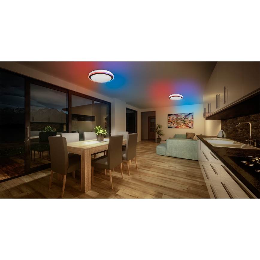 Osram - Plafonnier LED RGBW dimmable SMART+ MAGIC LED/38W/230V Ø 49 cm noir 2700–6500 K Wi‑Fi