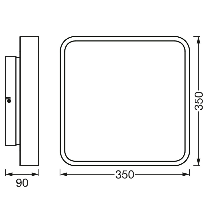 Osram - Plafonnier LED RGBW dimmable SMART+ ORBIS LED/28W/230V 35x35 cm 2700-6500K Wi-Fi