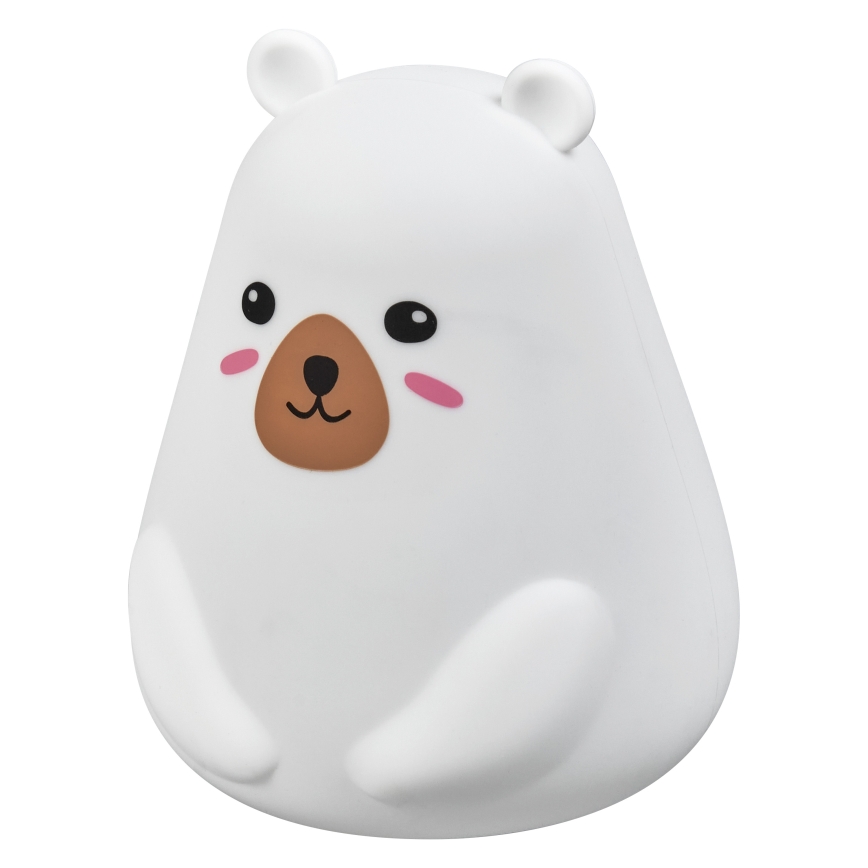 Osram - LED RGBW Lampe tactile dimmable pour enfants NIGHTLUX BEAR LED/0,7W/3,7V 1200 mAh blanche