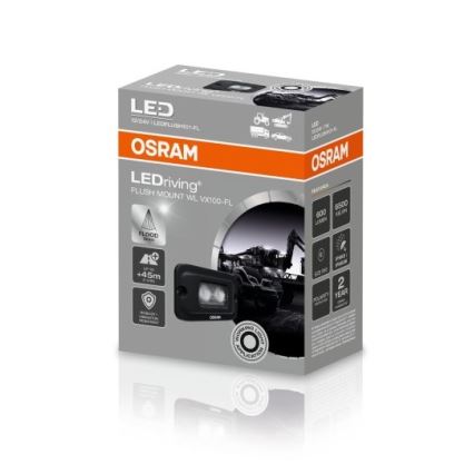 Osram - Projecteur LED pour véhicule LEDRIVING WL VX100-FL, LED 6 W, 12/24 V, IP69, 6500 K