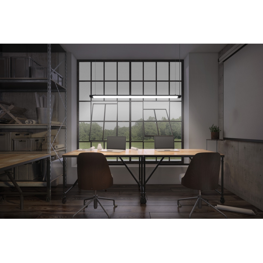 Osram - Suspension LED dimmable sur câble OFFICE LINE LED/40W/230V 4000K 120 cm noir