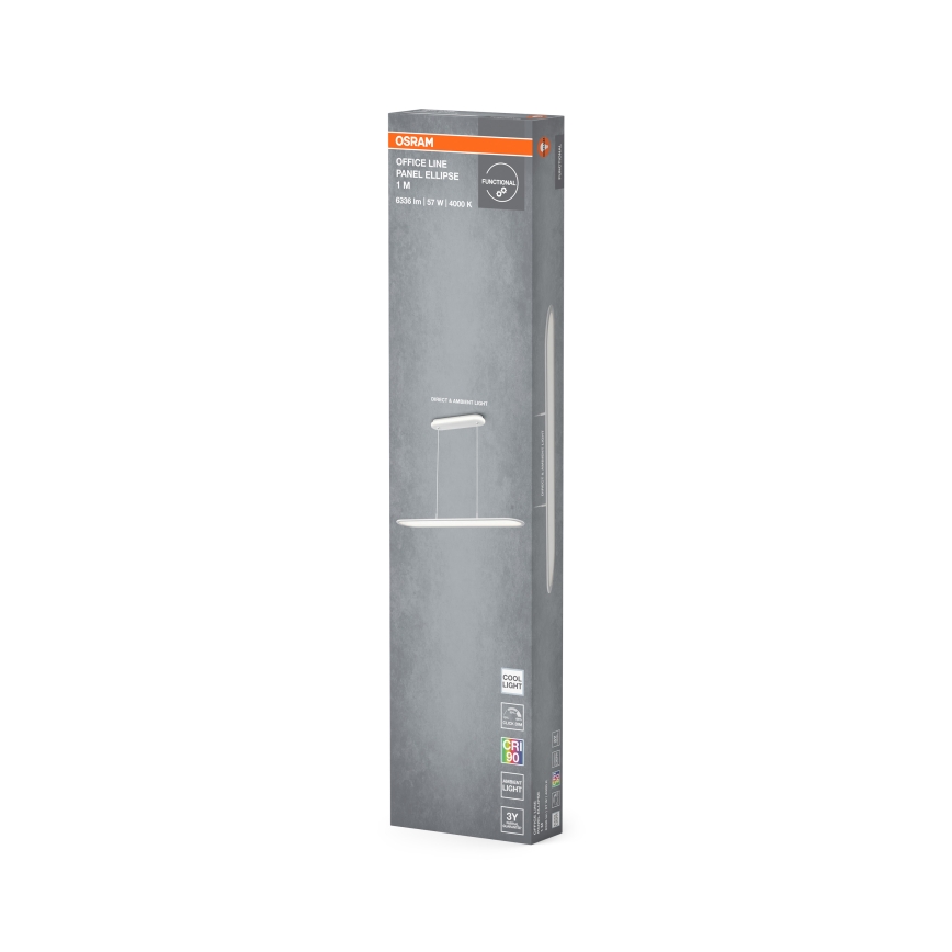 Osram - Suspension LED dimmable sur câble OFFICE LINE LED/57W/230V 4000K 100 cm IRC 90 blanc