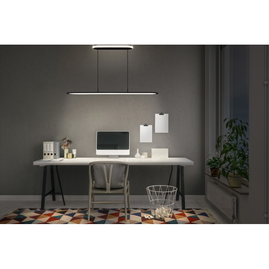 Osram - Suspension LED dimmable sur câble OFFICE LINE LED/57W/230V 4000K 100 cm CRI 90 noire