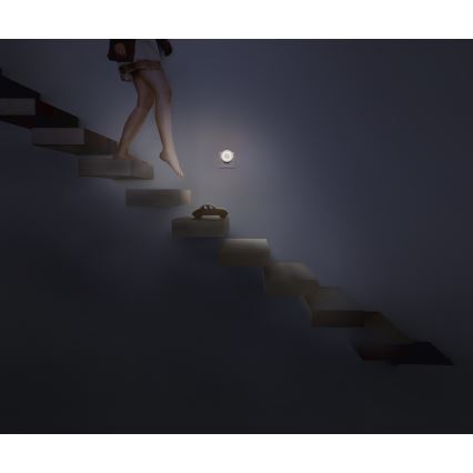 Osram - Veilleuse LED avec capteur de mouvement et crépusculaire LUNETTA LED/0,31W/230V blanche