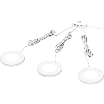 Osram - Lot de 3 luminaires LED sous-meuble UNDERCABINET LED/8,5W/230V 3000K blanc